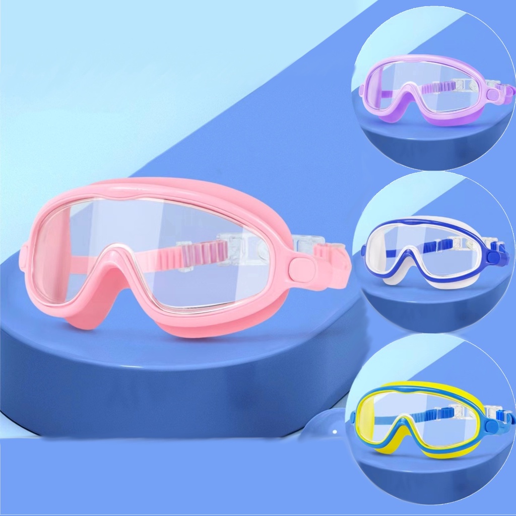 Kính Bơi Chống Sương Mù / Tia UV / Chống Rò Rỉ Trong Suốt Thời Trang Mùa Hè Cho Bé Trai Và Gái