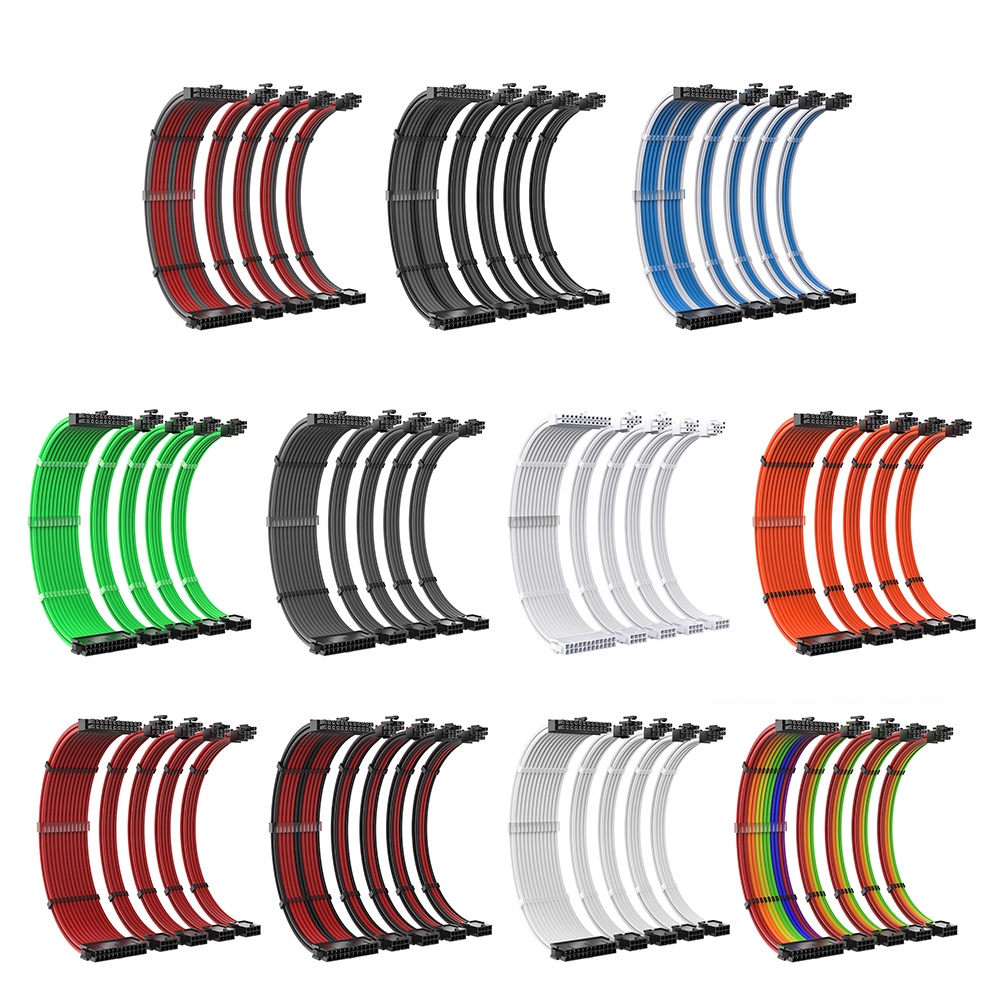 Dây Cáp Mở Rộng Bo Mạch Chủ CPU GPU 24Pin 8P 6 + 2P EPS PCI-E