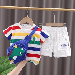 Bộ Quần Áo Hình Khủng Long Dễ Thương Cho Bé Trai 1-5 Tuổi