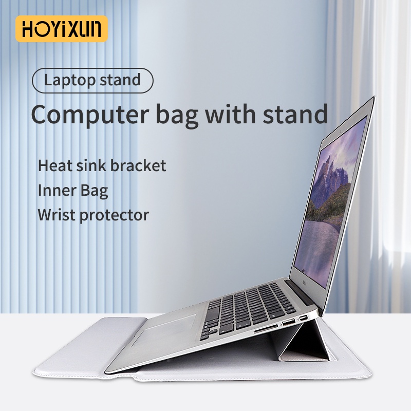 Túi Đựng Laptop Chống Thấm Nước Bằng PU Cho Macbook Pro 13 Air 13.3 Retina 14 15 inch ASUS Lenovo Dell Huawei Pouce