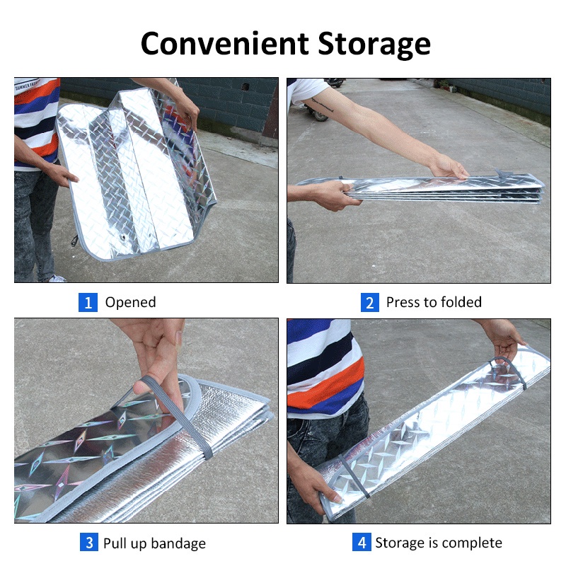 Tấm Che Nắng Cách Nhiệt Màu laser Cho Cửa Sổ Xe Hơi