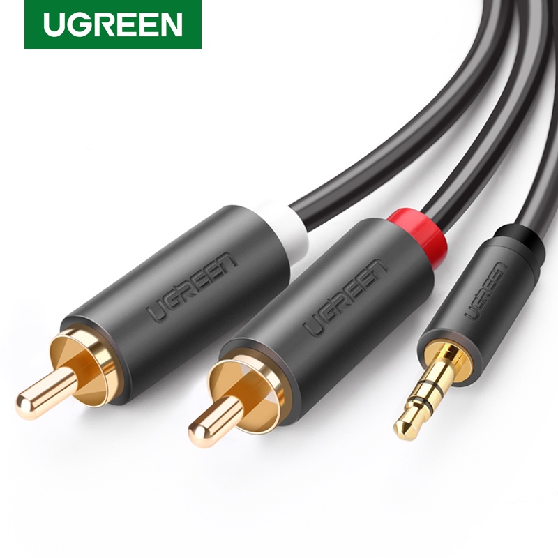 UGREEN Dây Cáp Âm Thanh Nối Cổng 3.5mm RCA 24h Với Giắc Cắm 3.5mm Dài 0.5M-5M