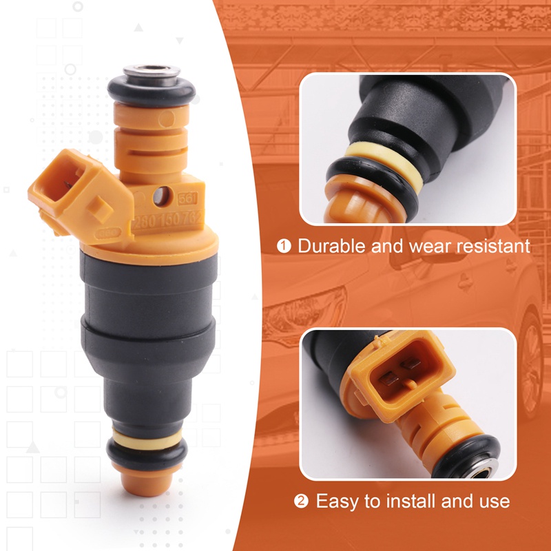 Bộ 4 Đầu Phun Nhiên Liệu Chuyên Dụng Cho Xe Hơi 0280150762 Phụ Kiện Chuyên Dụng Dành Cho Peugeot 405 505 Volvo 240 244 245 740 780 940 1.9L 2.2L 2.3L