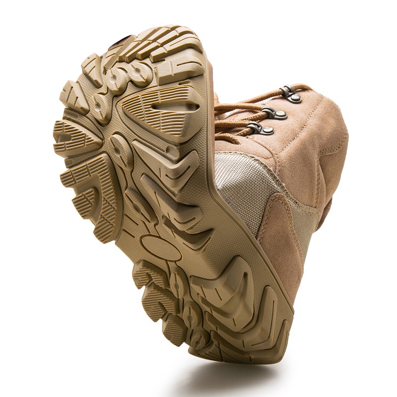 Giày Bốt Cao Su Đế Dày Siêu Nhẹ Chống Trượt Chống Thấm Nước Size 39-47 Phong Cách Quân Đội Cho Nam