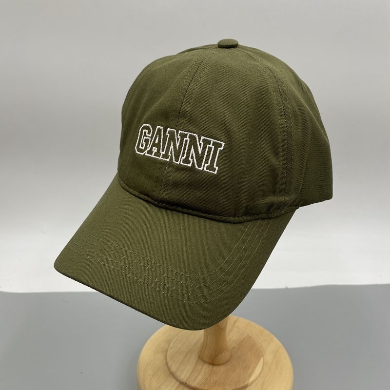 Mũ Lưỡi Trai Thêu logo Mới Phong Cách GANNI Thời Trang Cho Nam Và Nữ