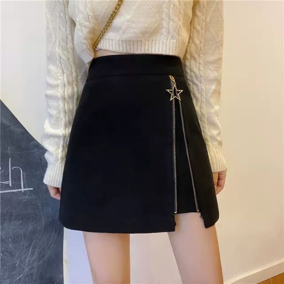 Chân Váy Chữ A Lưng Cao Dáng Ôm Có Khóa Kéo Thời Trang Xuân Hè 2023 Cho Nữ