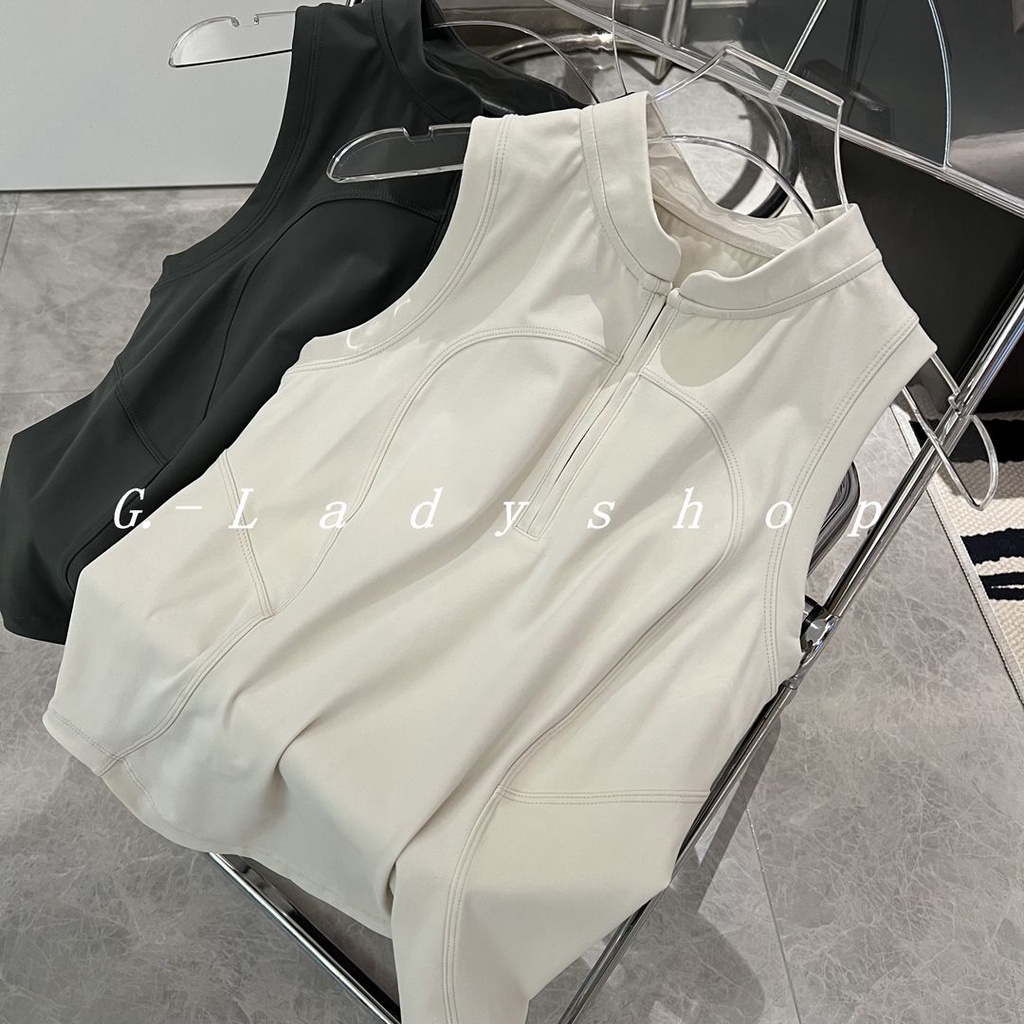 Vest tennis với kết cấu vai góc phải thể thao thể dục áo không tay