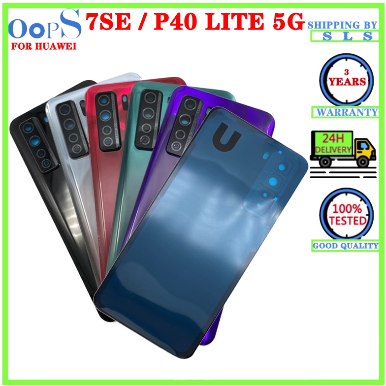 Lưng Ốp Điện Thoại Mặt Kính + Nắp lens Thay Thế Chuyên Dụng Cho huawei nova 7 se 7se / p40 lite 5g