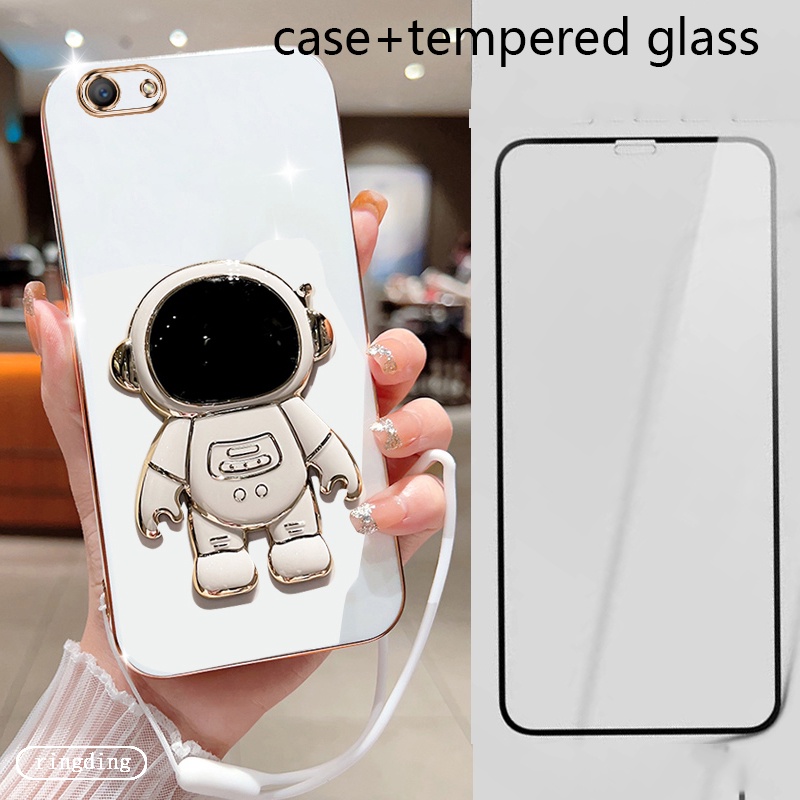 Ốp Điện Thoại Mềm Họa Tiết 3d Có Dây Đeo Cho oppo A59 / F1S A57 / A39 A37 / neo9 A83 / A1 oppof1s oppoa39 opponeo9 oppoa83 Kính
