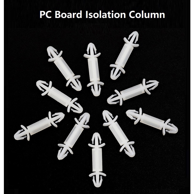 100Pcs PCB Isolation Column LCF Series Double-Head Nylon Spacer 3mm Circuit Board Bracket Support Column Fixed Column Cột Hai Đầu Cách Ly PCB LCF 3mm