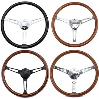 Vô lăng gỗ đa năng 15inch 380mm