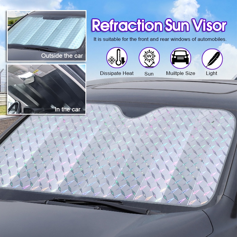 Tấm Che Nắng Cách Nhiệt Màu laser Cho Cửa Sổ Xe Hơi