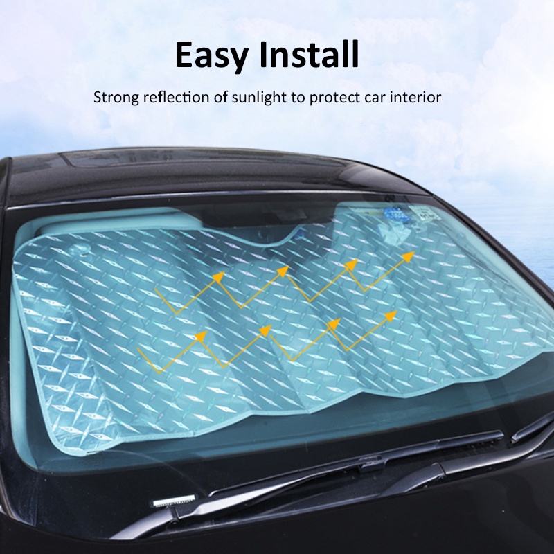 Tấm Che Nắng Cách Nhiệt Màu laser Cho Cửa Sổ Xe Hơi