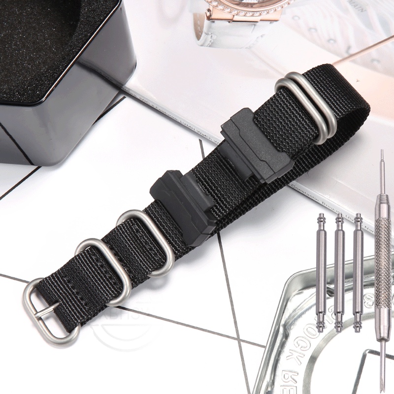 Dây Đeo Nylon Cho Đồng Hồ Casio G-Shock 16mmies GA2100 GA700 GA400 SerGA100 GSL100 GW9400