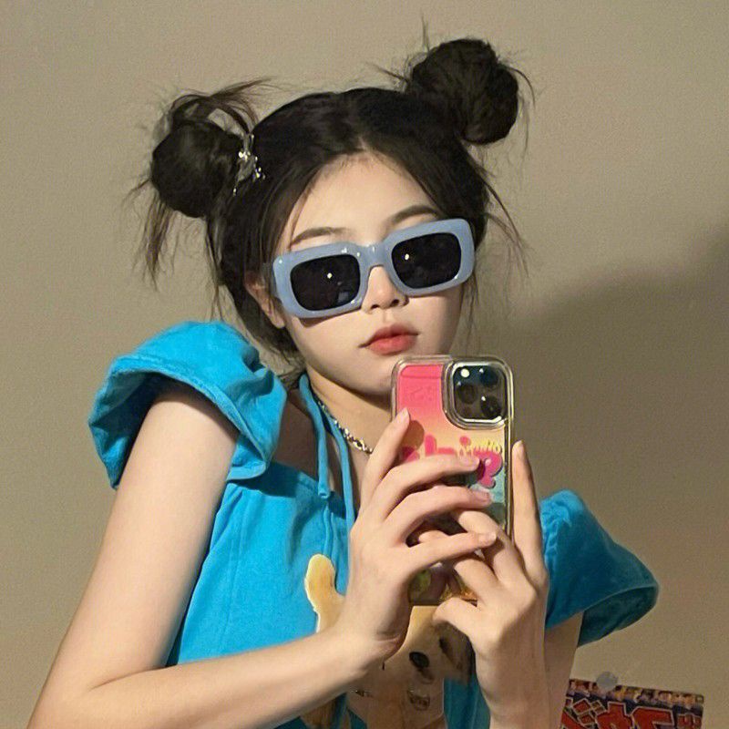 Kính Mát Gọng Vuông Phong Cách Hip Hop Âu Mỹ Cho Nữ