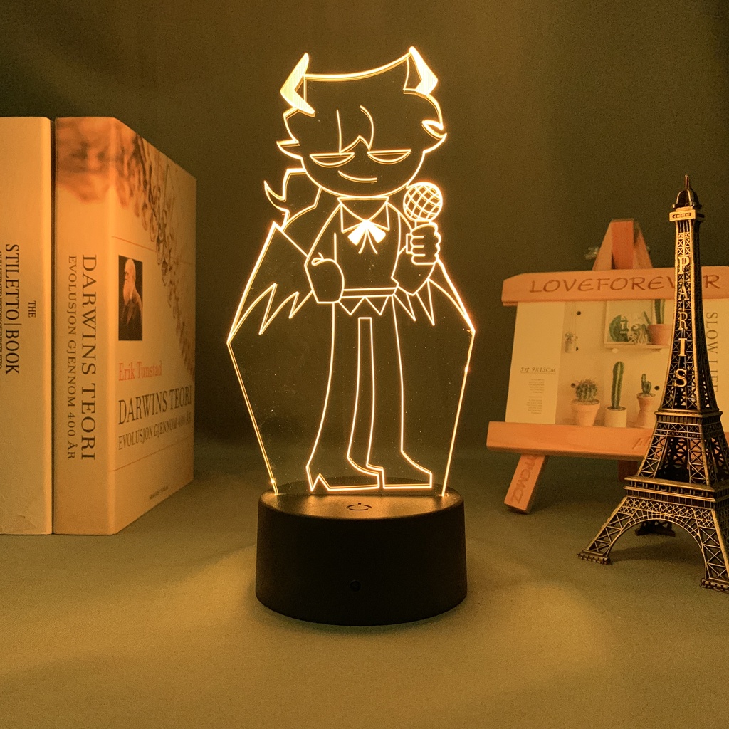 Đèn Led 3d 7 Màu Sắc Hình Nhân Vật Funkin Dành Cho Trang Trí Phòng Ngủ Trẻ Em