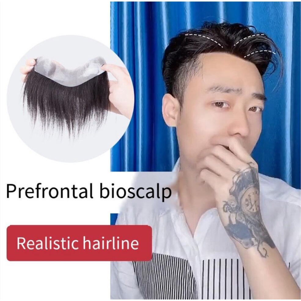 Miếng Dán Tóc Giả Bằng Sợi Vải Dệt Thay Thế Cho Nam