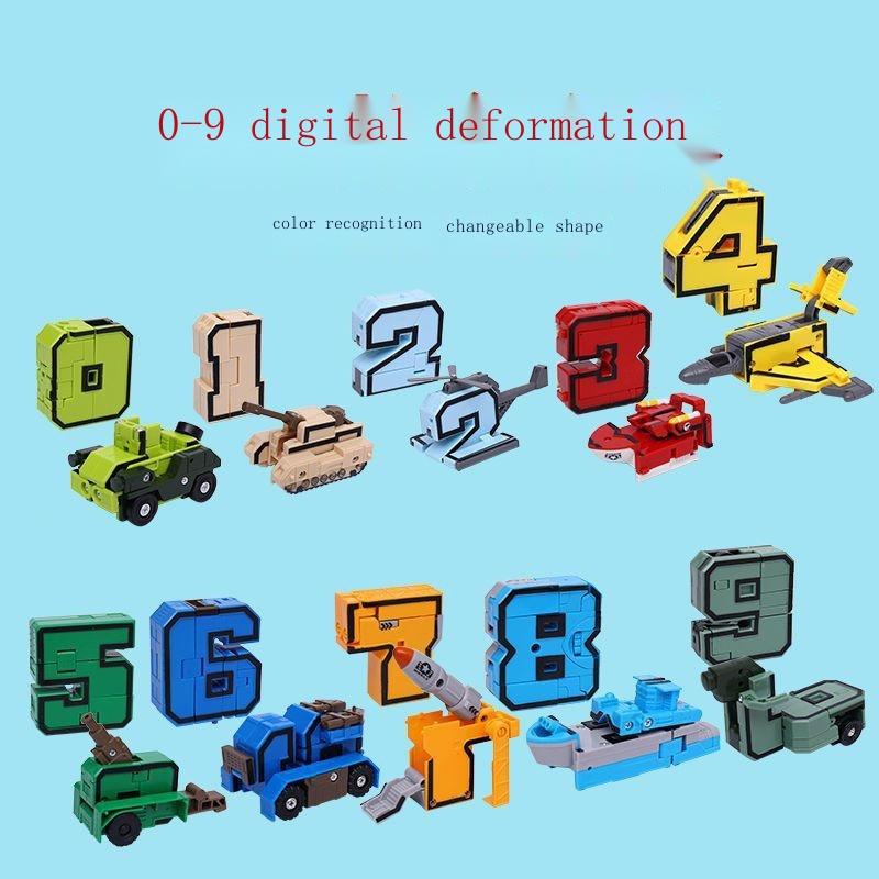 Đồ Chơi robot King Kong Biến Hình Thông Minh Kỹ Thuật Số Từ 0 Đến 9 Cho Bé Trai