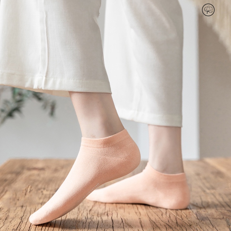 Vớ cotton Cổ Ngắn Thấm Hút Mồ Hôi Thoáng Khí Mới Mùa Hè Cho Nữ