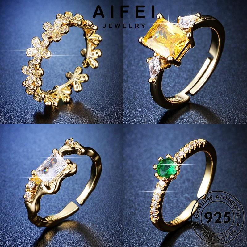 AIFEI JEWELRY moissanite nguyên bạc nhẫn vàng phụ giản trang hàn sức đơn quốc nữ 925 bản thời thật kiện M073