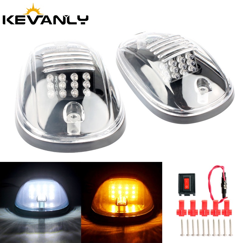 1 Bộ Đèn Led Gắn Nóc Xe Hơi / Xe Tải SUV 4x4 9 Chất Lượng Cao