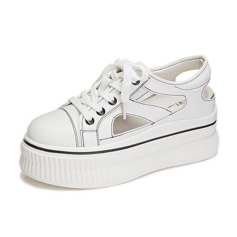 Giày Sandal Da Đế Dày Thời Trang Mùa Hè 2023 Dành Cho Nữ