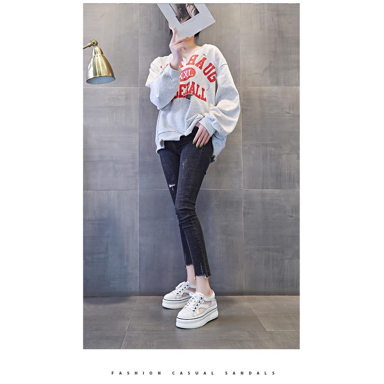 Giày Sandal Da Đế Dày Thời Trang Mùa Hè 2023 Dành Cho Nữ