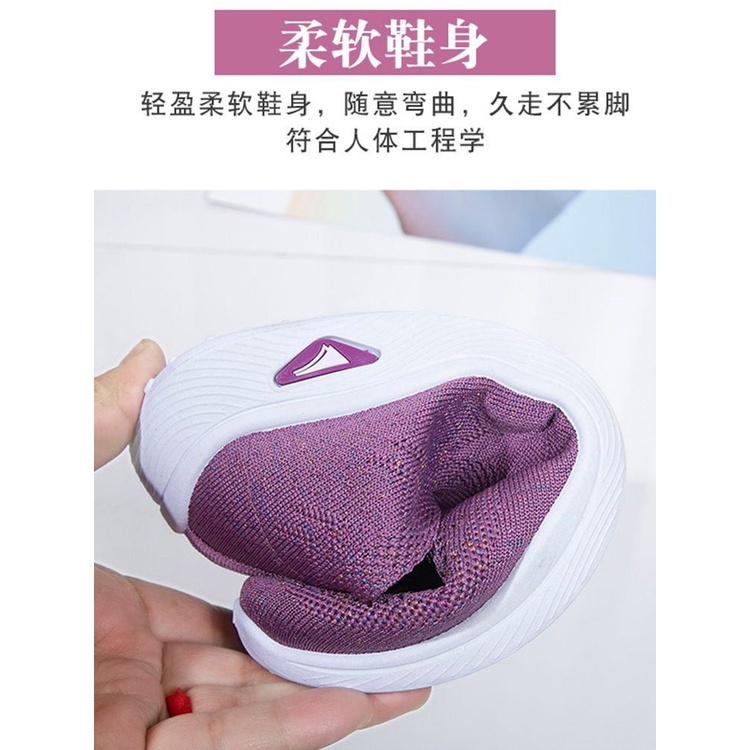 Giày Thể Thao Phối Lưới Thoáng Khí Mềm Mại Chống Trượt Thời Trang Xuân Hè Cho Nữ