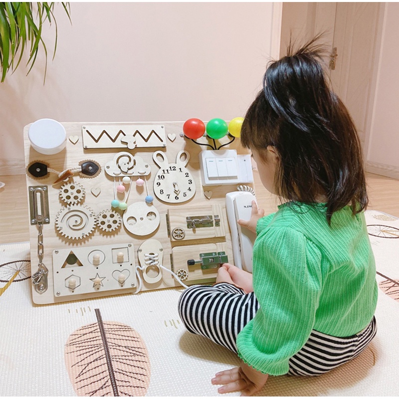 Đồ Chơi Bảng Bập Bênh Giáo Dục Theo Phương Pháp Montessori Cho Bé DIY