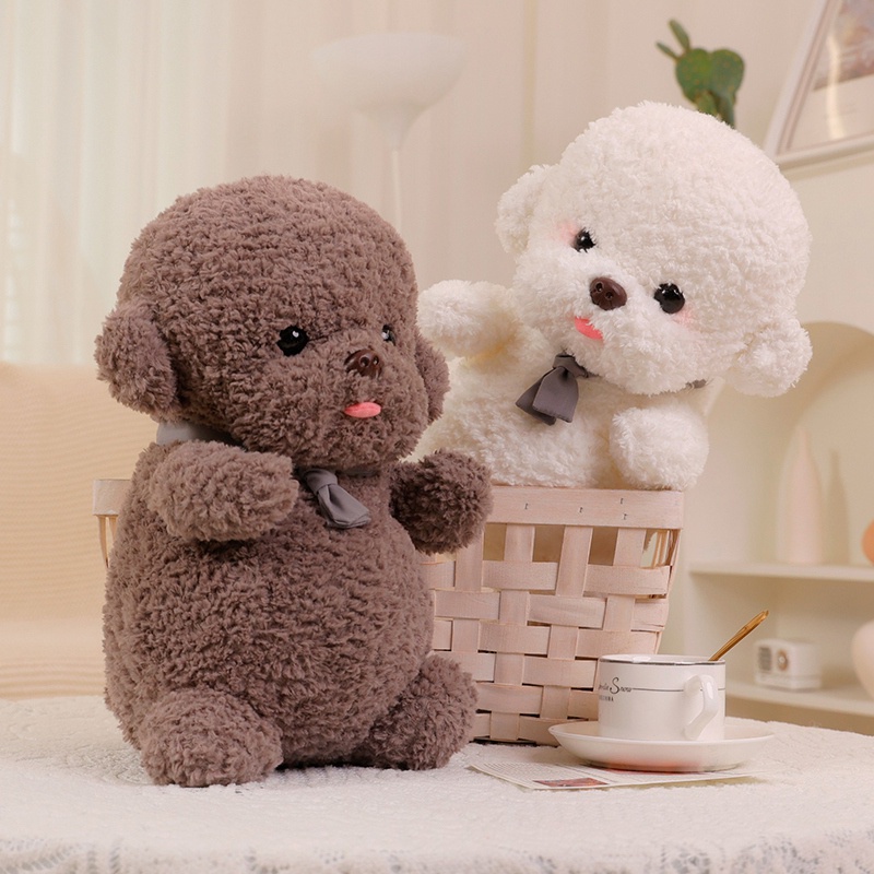 Chú Chó Bichon Nhồi Bông Dễ Thương Dùng Làm Gối Ôm