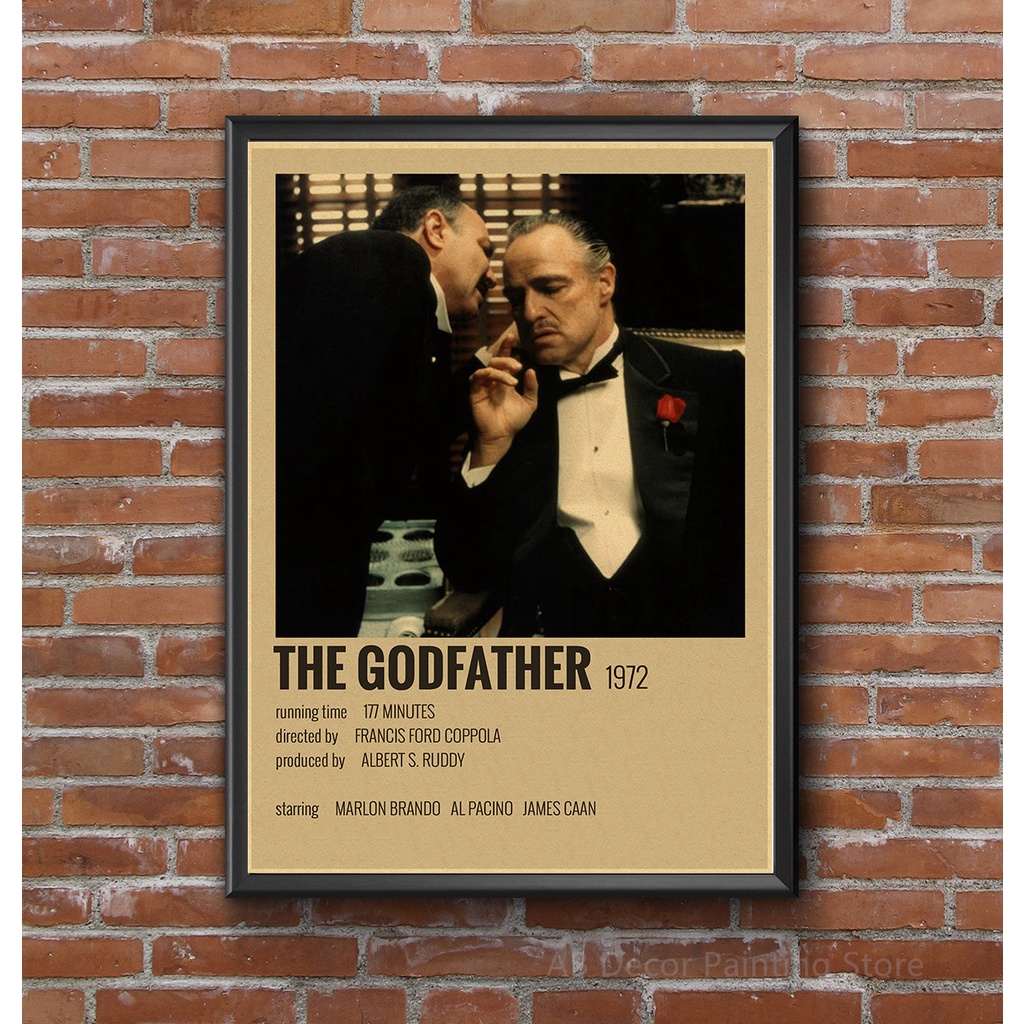 Poster Giấy kraft Treo Tường In Hình Phim Truyền Hình Cổ Điển Trang Trí Nhà Cửa / Quán Cà Phê / bar