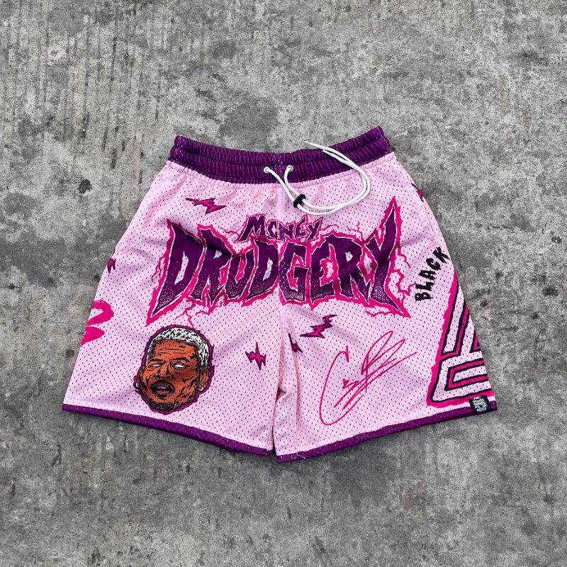 Moneydrudgery Chris Brown Lưới Ngắn