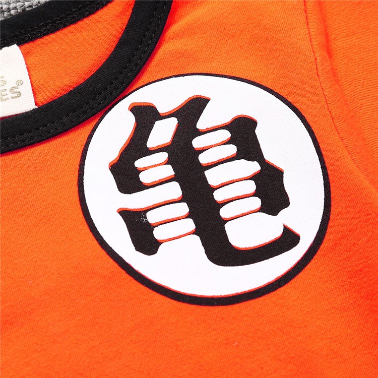 Bộ Áo Liền Quần Họa Tiết Hoạt Hình Goku Cho Bé Sơ Sinh 70-100cm UBZ4