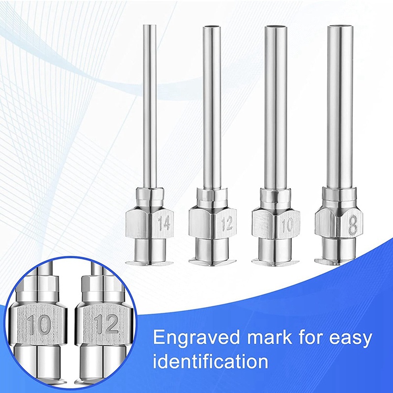 Bộ 24 Đầu Khóa Blunt 1 Inch Bằng Thép Không Gỉ (8,10,12,14,16,18Gauge)