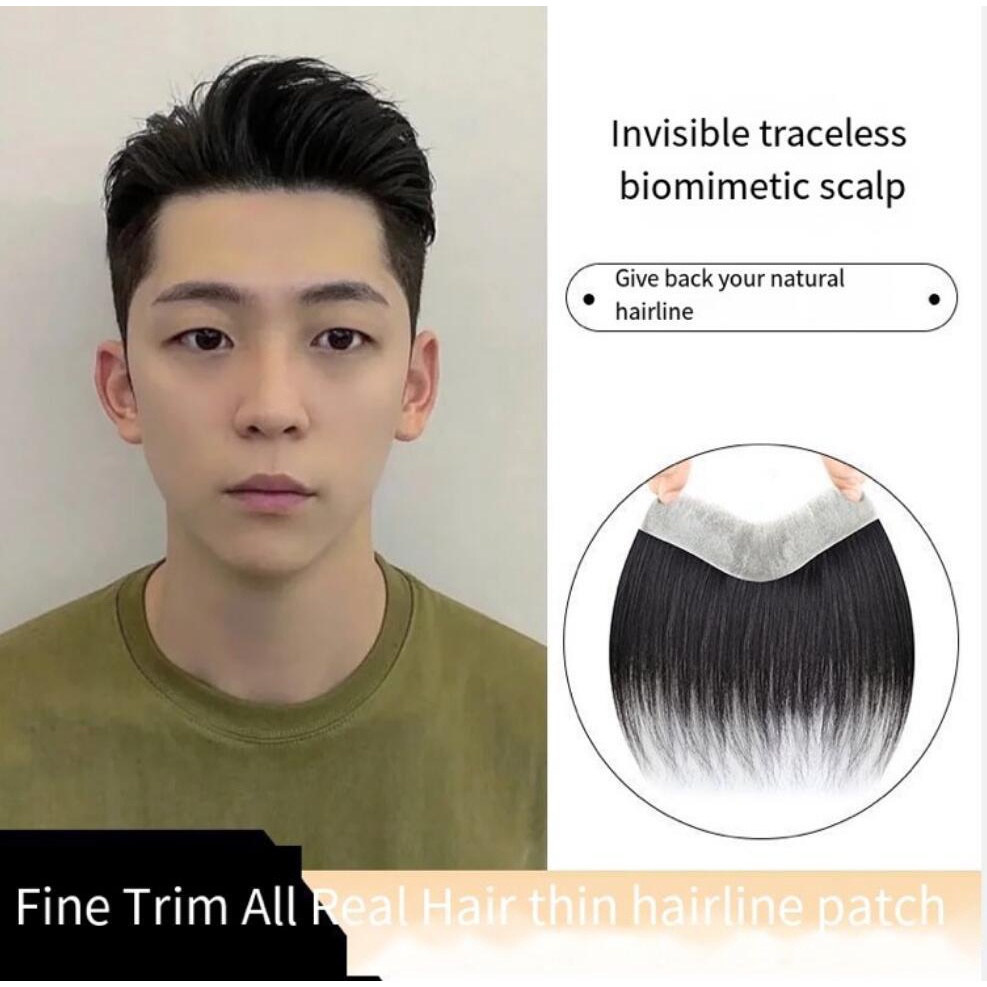 Bộ Tóc Giả Mỏng Nhẹ Tự Nhiên Cho Nam