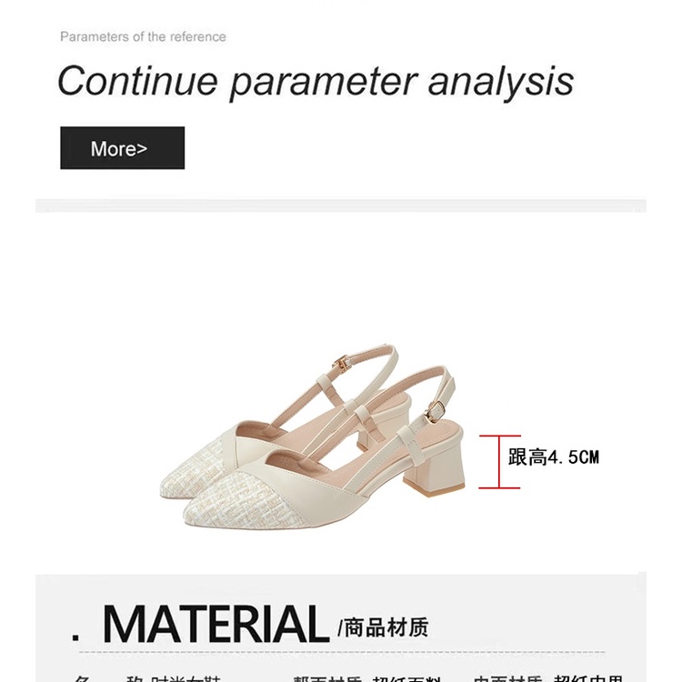 Giày Sandal Cao Gót Mũi Nhọn Thời Trang Mùa Xuân 2023 Cho Nữ