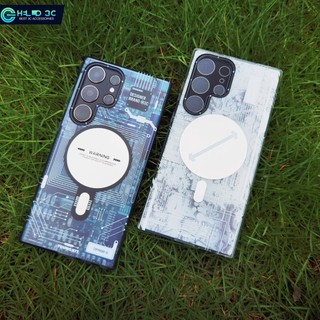 Ốp lưng từ tính Youngkit kết cấu mạch cho Samsung S22/23/24 Chống Sốc Chống Dấu Vân Tay cho ốp lưng samsung s24 ultra chống sốc cho ốp lưng samsung s23 ultra chính hãng cho ốp lưng samsung s22 ultra