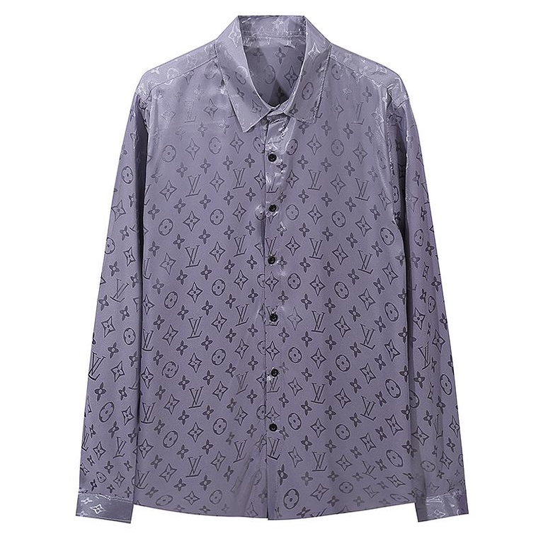 Áo Sơ Mi Cotton Nguyên Chất Dài Tay In Họa Tiết Mới