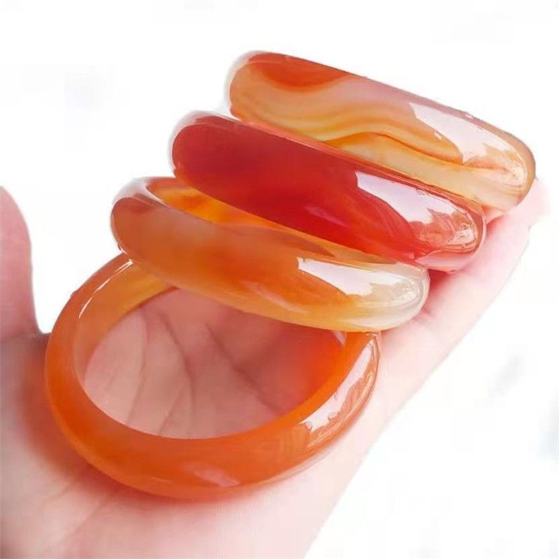 Vòng Tay Mã Não Trắng Màu Sắc Ngọc Bích Thời Trang Cho Nữ