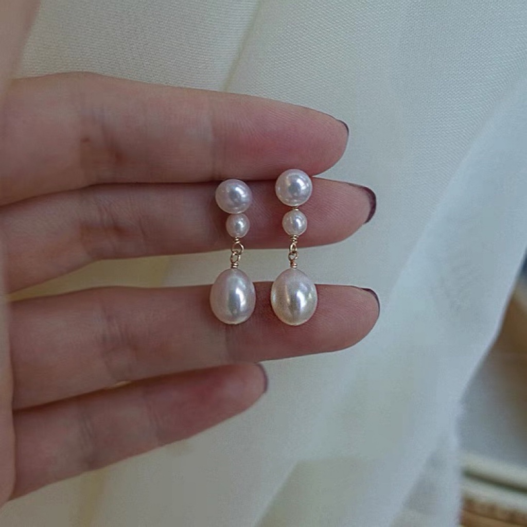Khuyên Tai Ngọc Trai Tự Nhiên Thời Trang Cho Nữ