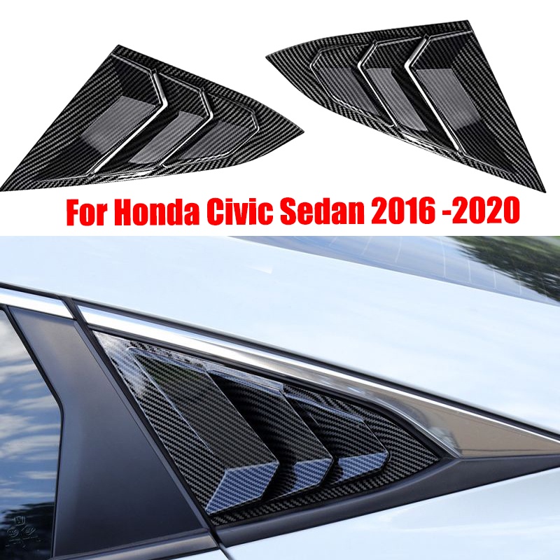 Khung Viền Lỗ Thông Gió Bằng Sợi Carbon Cho Honda Civic 10th Gen 2016-2020 Sedan