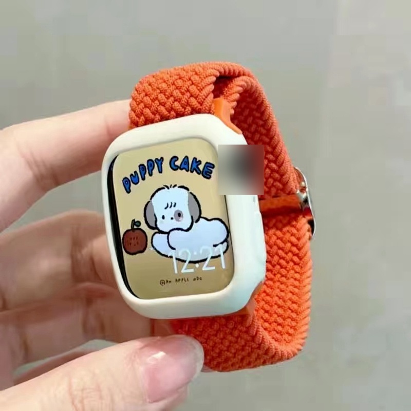 Dây Đeo Đồng Hồ Bằng Nylon Co Giãn Cho Apple Watch Ultra 8 SE 7 6 41mm 45mm 40mm 44mm 49mm iWatch Serie 5 4