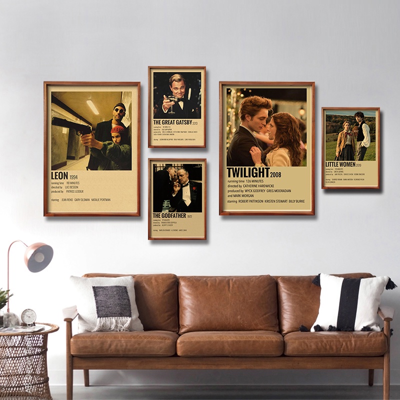 Poster Giấy kraft Treo Tường In Hình Phim Truyền Hình Cổ Điển Trang Trí Nhà Cửa / Quán Cà Phê / bar