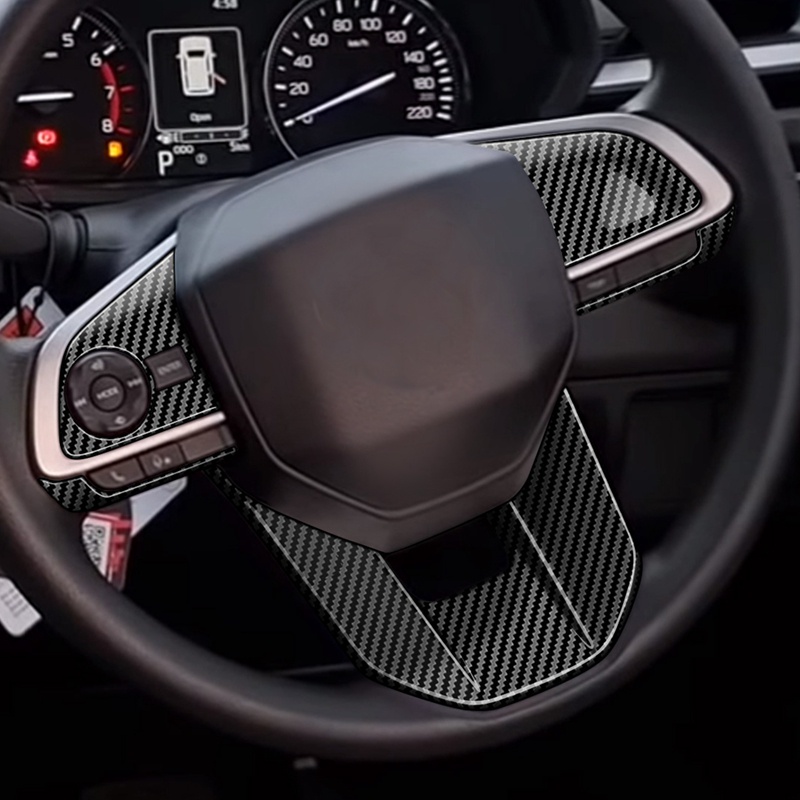 Viền Trang Trí Vô Lăng Xe Hơi TOYOTA VELOZ AVANZA 2022 2023 Bằng Sợi Carbon