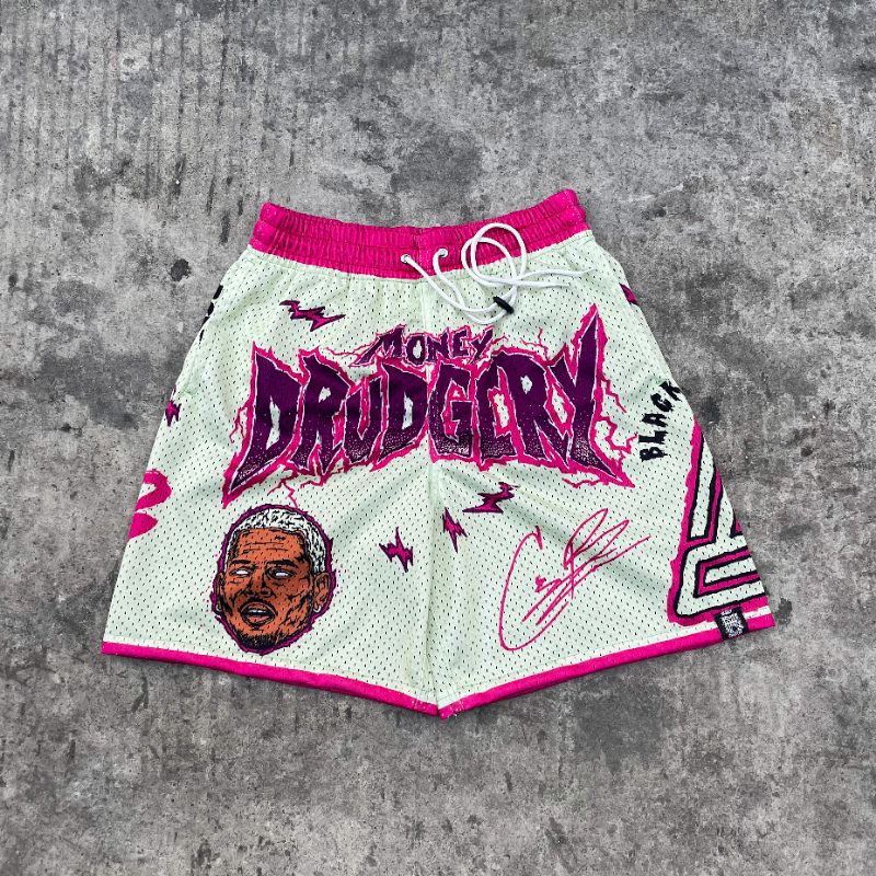 Moneydrudgery Chris Brown Lưới Ngắn