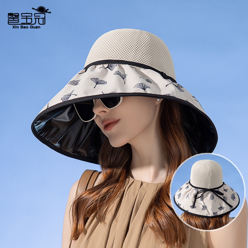 Nón Tai Bèo Rộng Vành Đính Nơ Xinh Xắn Thời Trang Mùa Hè Cho Nữ