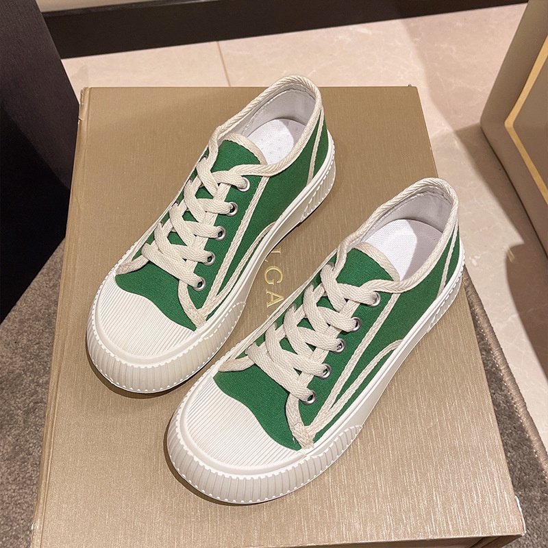 Giày Thể Thao Bằng Vải Canvas Đế Dày Thoáng Khí Phong Cách Mới Mùa Hè Cho Nữ