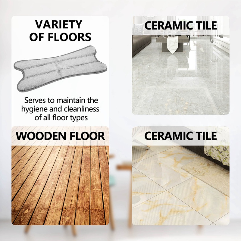 1 Bộ 2 Miếng Vải Lau Sàn Hình Chữ X Thay Thế Cho Cây Lau Nhà