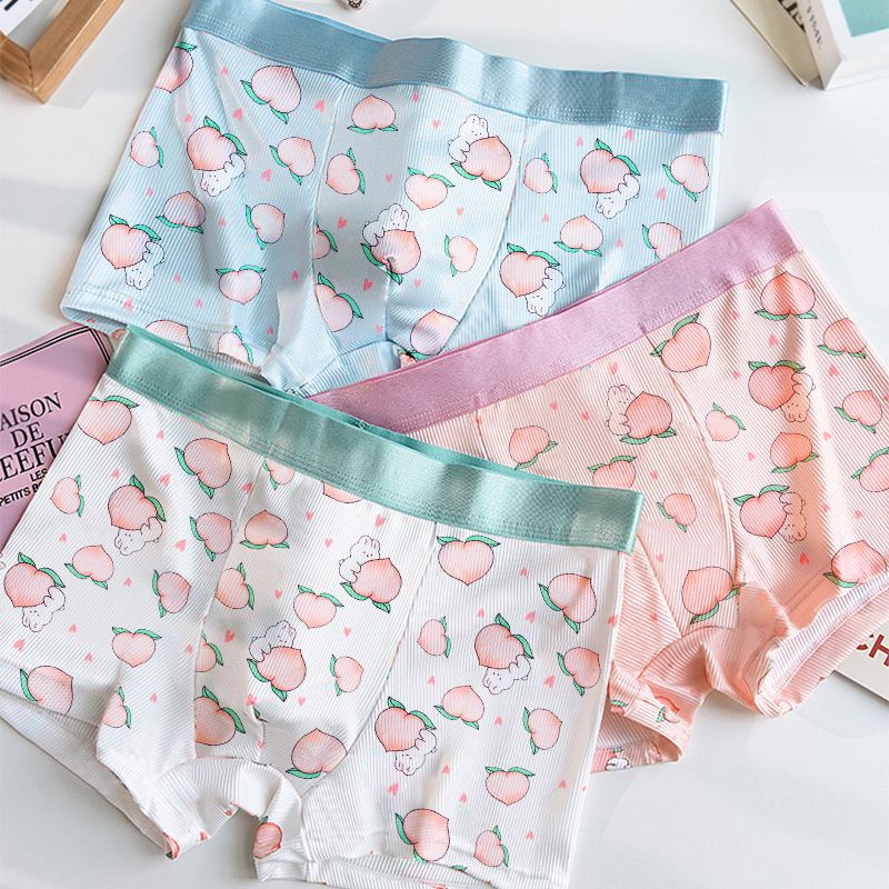 Quần Lót Boxer Ngắn Thoáng Khí In Họa Tiết Hoạt Hình Siêu Dễ Thương 3 Kiểu Lựa Chọn Cho Nam L-5Xl
