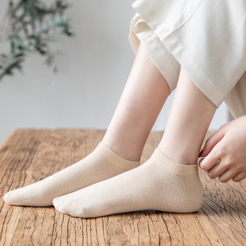 Vớ cotton Cổ Ngắn Thấm Hút Mồ Hôi Thoáng Khí Mới Mùa Hè Cho Nữ